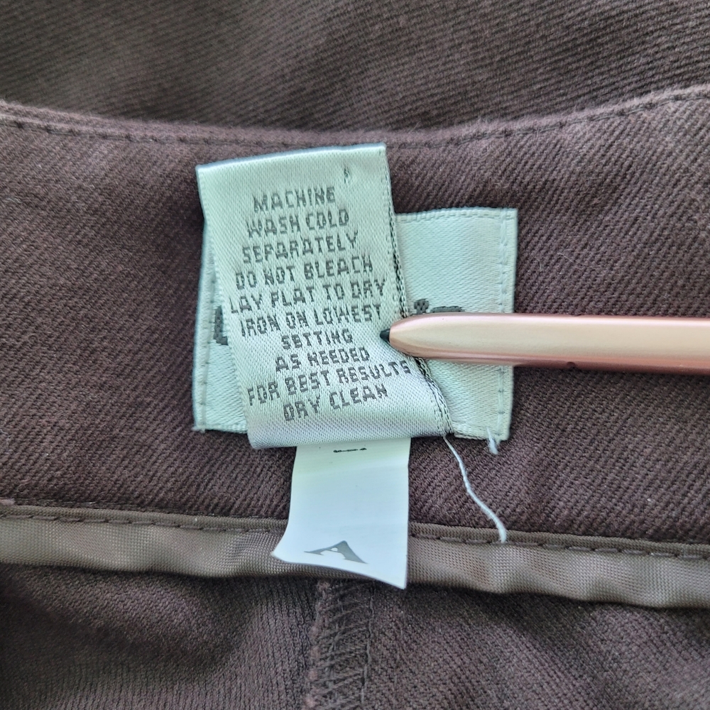 Chico's Getaway Pant Sz 2.5=14, Brown - Picture 10 of 10